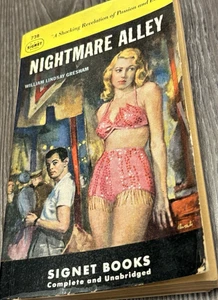 RARE Banned Book Nightmare Alley William Lindsay Gresham Vintage Paperback 1950 - Picture 1 of 12