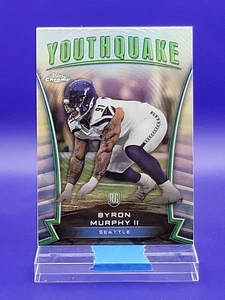 Byron Murphy II 2024 Topps cromo refractor Youthquake RC SP 🔥 Seahawks - Imagen 1 de 2