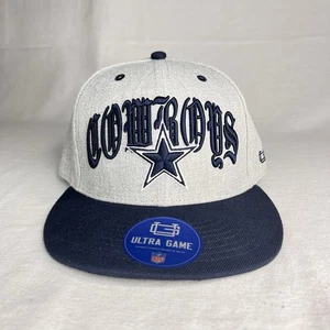 Dallas Cowboys NFL Ultra Juego Antiguo Inglés Script Snapback Sombrero - Nuevo con Etiquetas - Imagen 1 de 7