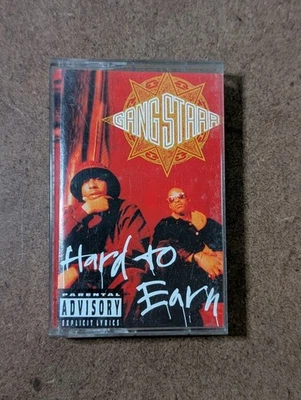 Hard to Earn by Gang Starr Cassette Tape 1994 Chrysalis Records Rap Hip Hop Foto 1 de 4