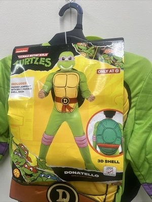 Disfraz de Halloween grande Nickelodeon Teenage Mutant Ninja Turtle Donatello 10-12 Foto 1 de 3