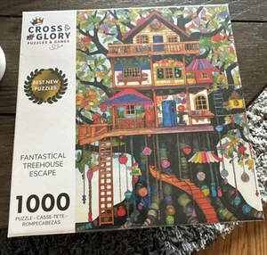 Cross & Glory - Fantastical Treehouse Escape - 1000 Piece Jigsaw Puzzle for A... - Picture 1 of 3