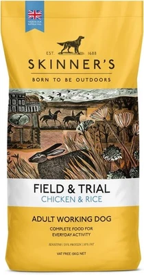 SKINNER'S Skinner’s Field & Trial Chicken & Rice – Complete Dry Adult Dog Food - 15 KG