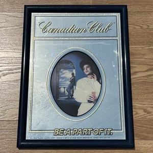 Vintage Canadian Club Whiskey Beer Sign Mirror 19.5" x 14.5" - Picture 1 of 3