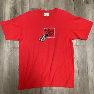 Vintage Remote Control Dad T-shirt Y2K Adult Large Red  - Picture 1 of 7