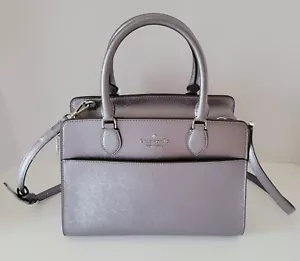 Borsa Kate Spade KI930 Madison Medium Metallic Saffiano PVC fiore candito - Foto 1 di 7