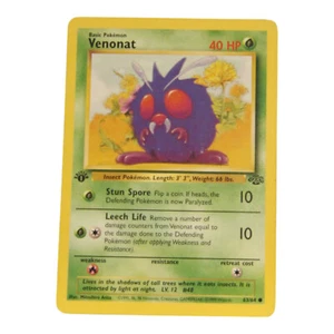 1° Edizione Venonat #63 - Pokémon TCG - Jungle Set - Giocato Moderatamente - Foto 1 di 1