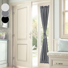 Thermal Insulated Blackout Curtain With Spring Tension Rods French Short Drapes