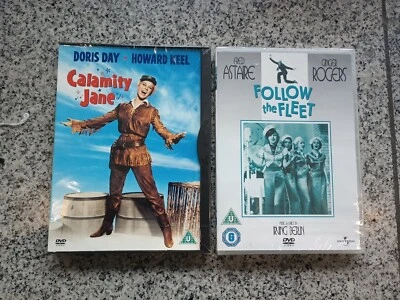 Calamity Jane DVD + Follow the Fleet DVD Region 2 UK Import Rare Sealed USA - Image 1 of 3