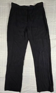 COS Womens Trouser Slinky Crepe Straight Leg Mid Rise Black EU 34 US 4 - Picture 1 of 7
