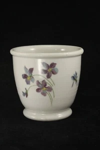 Syracuse Burlington Route Railroad 3" Custard Cup - Violets & Daisies - Picture 1 of 7