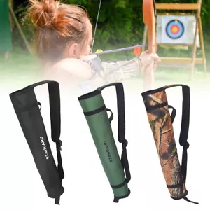 Arrow Quiver Holder Oxford Cloth Arrow Bag Waist Hanging Bow Storage Pouch - Picture 1 of 23