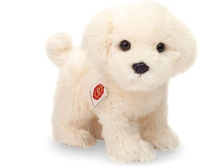 Teddy Hermann Malteser Welpe Hund stehend 23 cm Kuscheltier Plüschtier