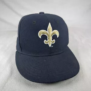 Cappello New Orleans Saints Uomo 6 7/8 Nero New Era 59Fifty Vintage Modello Pro NFL - Foto 1 di 12