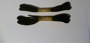 STRINGHE LACCI SCARPE COTONE PIATTE 45 CM COLOR NERO OPACO LOTTO 2 PAIA CRM - Foto 1 di 1