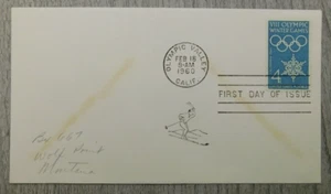 First Day Of Issue VIII Olympic Valley CA Skier FEB 18 1960 Stamp Envelope Cover - Picture 1 of 4