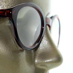 Reading Glasses Round Frame Geek Vintage Style Spring Hinge Tortoise Brown +1.50 - Picture 1 of 4