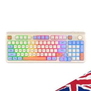 Wired Keypad K82 Gaming Keyboard 94 Keys Hot-Swap Keyboard for PC Tablet Desktop - Picture 1 of 7