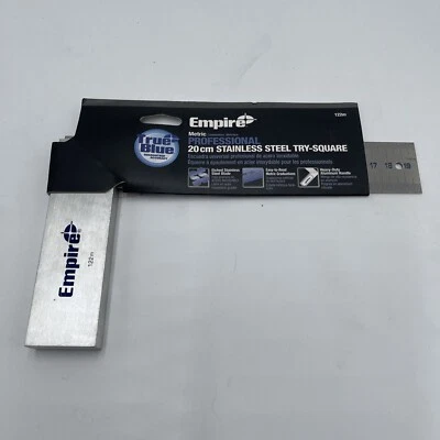 Empire Level 122 20cm METRIC Heavy Duty Aluminum Try Square - Image 1 of 4