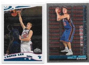 DAVID LEE ROOKIE LOT 2005-06 TOPPS BOWMAN CHROME 180 & 143 NY KNICKS GS WARRIORS - Picture 1 of 1