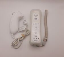 Genuine Nintendo Wii Mote Controller with Nunchuck Silicon Cover Hand Strap