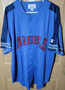 CALIFORNIA ANGELS THROWBACK ORIGINAL STARTER JERSEY SIZE XLARGE - Picture 1 of 6