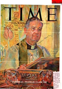 Franklin Clark Fry Autographed Time Cover - American Lutheran Clergyman - Picture 1 of 2