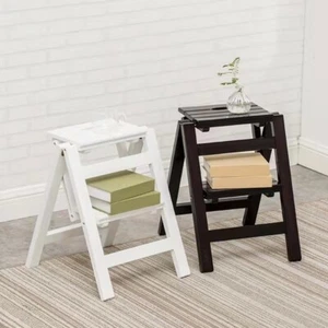 Step Stool, 3-Step folding, portable, made of the solid wood, four colors - Picture 1 of 11