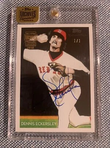 Dennis Eckersley🔥2016 Topps Archives Signature Edition Auto 1/1 Red Sox HOF📈 - Bild 1 von 2