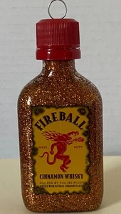 Fireball Cinnamon Whiskey Shot Bottle Alcohol Theme Ornament - Picture 1 of 6