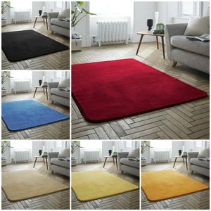 LARGE SOFT SHINY MINK VELVET CARPET RUG ANTISLIP BEDROOM FLOOR MAT 160cm x 230cm