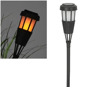Solar Flame Leuchte 50x7cm Feuer/Flammen-Effekt Garten-Stecker Fackel für Balkon - Bild 1 von 4