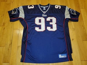 Vintage Reebok Richard Seymour NEW ENGLAND PATRIOTS Authentic NFL Team JERSEY 52 - Picture 1 of 14