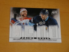 2012-13 Panini Prime Quad Game Used Jersey Karl Alzner Chris Kunitz 058/200