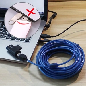 10m Long USB Extension Cable & USB 3.0/2.0 Fast Charging Data Sync Phone Cable - Picture 1 of 17