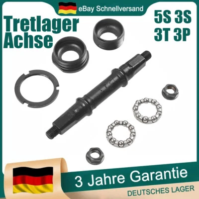 5S 3S 3P 3T Fahrrad Tretlager Achse Set for 68mm BB Gehäuse Multi-Größen DE - Bild 1 von 4