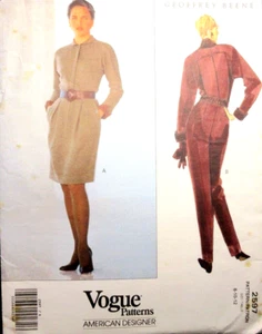Vogue American Designer Pattern 2597 Geoffrey Beene Size-8-10-12 - Picture 1 of 10