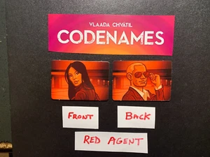 Codenames RED AGENT Game Replacement Pieces VLAADA CHVATIL 2015 - Picture 1 of 2