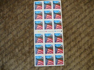 3450a (34) cent non-denominated Flag ATM pane of 18 - Picture 1 of 1