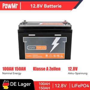 12.8V LiFePO4 100AH 150AH Akku Lithium Batterie BMS Boot Wohnmobil 15000+ Zyklen - Bild 1 von 21