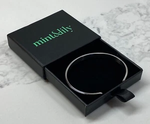 Mint & Lily versilbertes Armreif Armband schöne inspirierende Botschaft - Bild 1 von 3