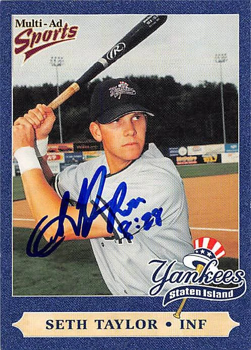 Seth Taylor autographed baseball card 1999 Multi-Ad Minor League Rookie #26 - Image 1 of 1