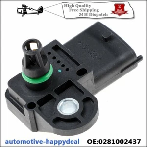 MAP MANIFOLD AIR PRESSURE TURBO BOOST SENSOR FOR VAUXHALL OPEL FIAT 0281002437 - Picture 1 of 7