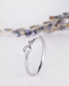 0.75 Ct Lab Grown Diamond Engagement Ring FG/VS 925 Sterling Silver Wedding Gift - Picture 1 of 7