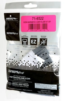 Metra Turbowire OEM Wire Harness for 2007-2014 Dodge Chrysler Jeep 71-6522 Foto 1 de 4
