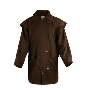 Herren Oilskin Western Australian wasserdicht Staubmantel 3/4 Länge Mantel 23102BZ - Bild 1 von 1