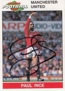 Vintage SIGNED PANINI FOOTBALL 1992 Sticker PAUL INCE MAN UNITED - Picture 1 of 1