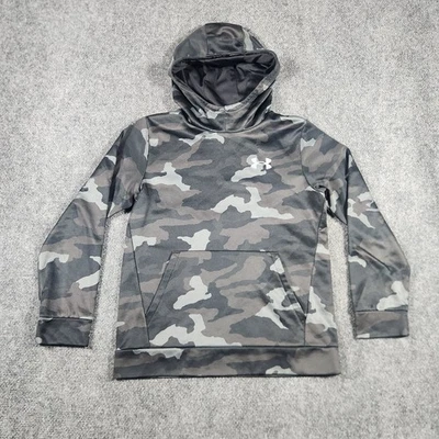 Under Armour Hoodie Youth Medium Gray Camo Sports Athletic Kids Oullover Active - Image 1 of 4