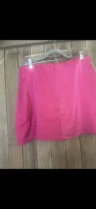 Handout rosa Satin Minirock neu mit Etikett Large - Bild 1 von 7