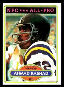1980 Topps #467 Ahmad Rashad Minnesota Vikings - Imagen 1 de 2